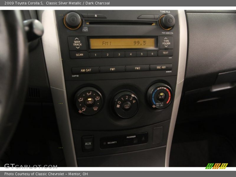 Classic Silver Metallic / Dark Charcoal 2009 Toyota Corolla S