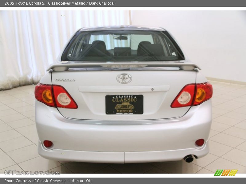 Classic Silver Metallic / Dark Charcoal 2009 Toyota Corolla S