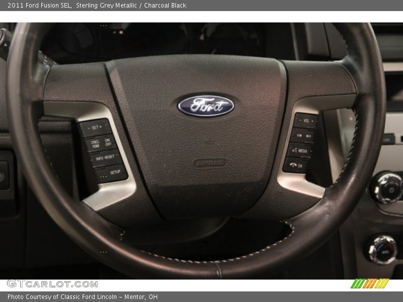 Sterling Grey Metallic / Charcoal Black 2011 Ford Fusion SEL