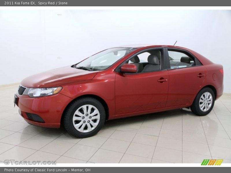 Spicy Red / Stone 2011 Kia Forte EX