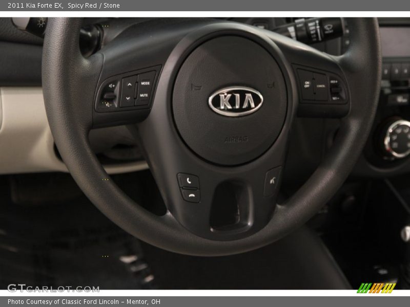Spicy Red / Stone 2011 Kia Forte EX