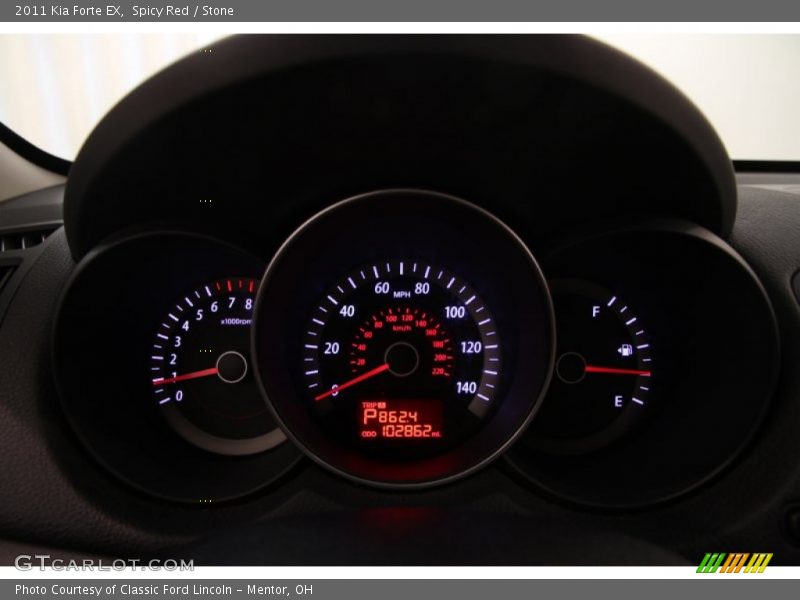 Spicy Red / Stone 2011 Kia Forte EX