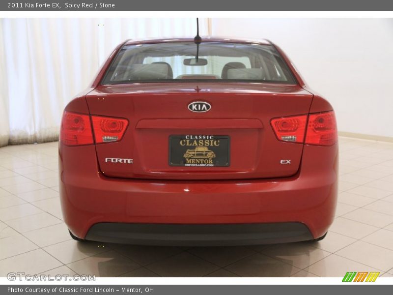 Spicy Red / Stone 2011 Kia Forte EX