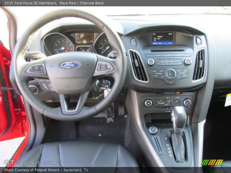 Race Red / Charcoal Black 2015 Ford Focus SE Hatchback