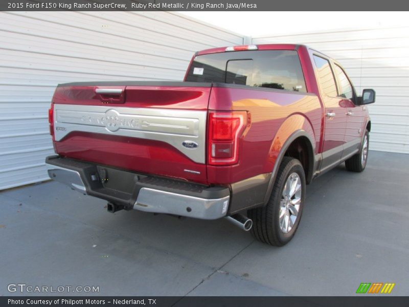 Ruby Red Metallic / King Ranch Java/Mesa 2015 Ford F150 King Ranch SuperCrew