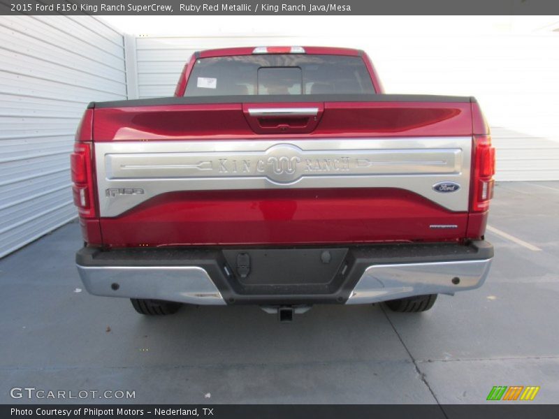 Ruby Red Metallic / King Ranch Java/Mesa 2015 Ford F150 King Ranch SuperCrew