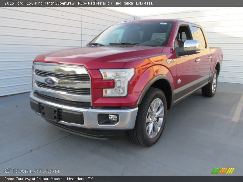 Ruby Red Metallic / King Ranch Java/Mesa 2015 Ford F150 King Ranch SuperCrew