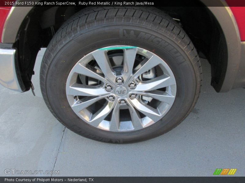 Ruby Red Metallic / King Ranch Java/Mesa 2015 Ford F150 King Ranch SuperCrew