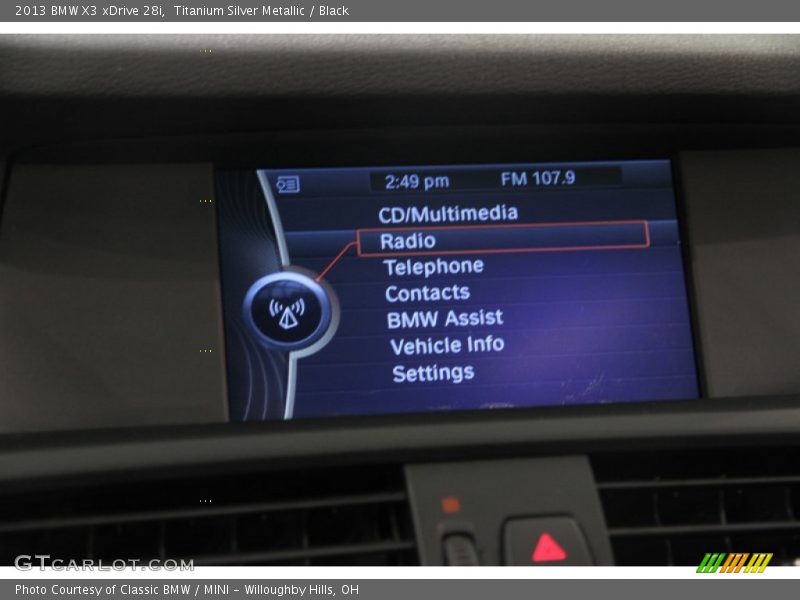 Titanium Silver Metallic / Black 2013 BMW X3 xDrive 28i