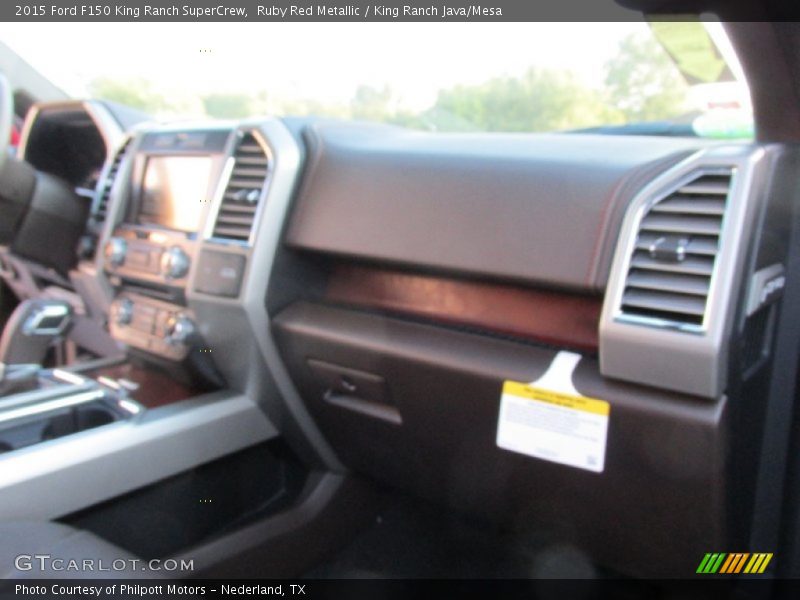 Ruby Red Metallic / King Ranch Java/Mesa 2015 Ford F150 King Ranch SuperCrew