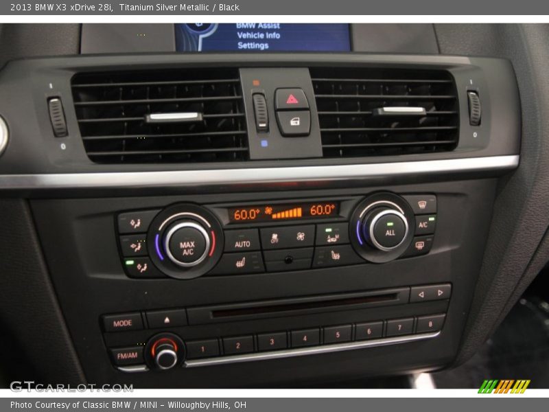 Titanium Silver Metallic / Black 2013 BMW X3 xDrive 28i