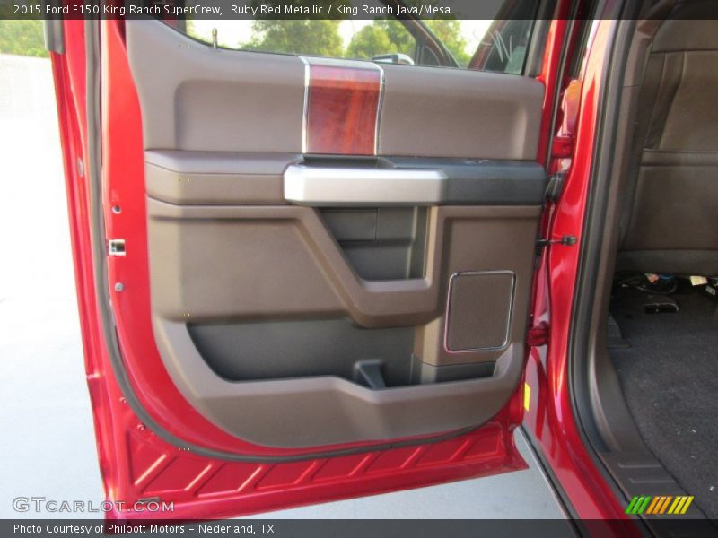 Ruby Red Metallic / King Ranch Java/Mesa 2015 Ford F150 King Ranch SuperCrew