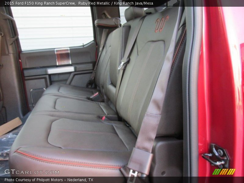 Ruby Red Metallic / King Ranch Java/Mesa 2015 Ford F150 King Ranch SuperCrew