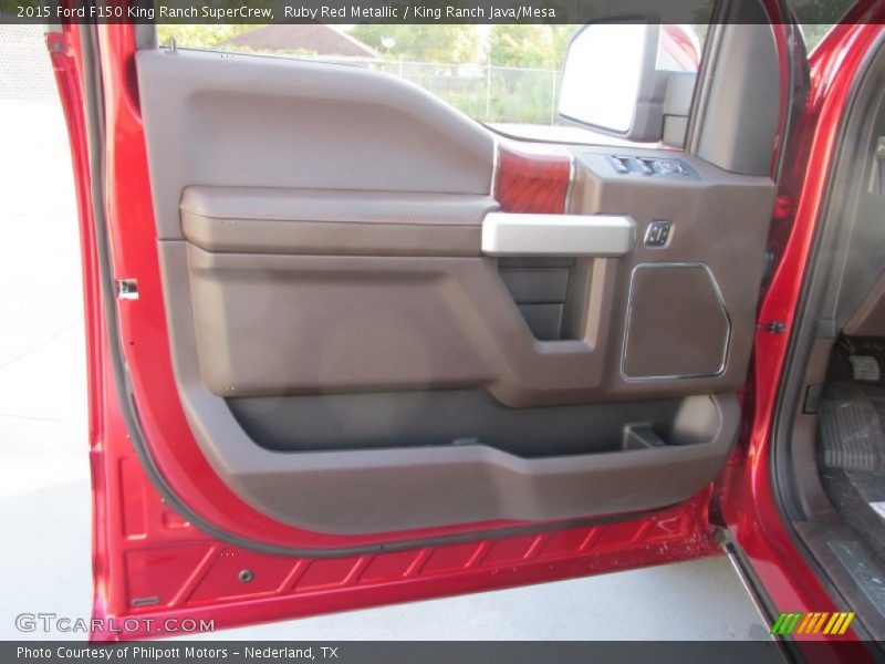 Ruby Red Metallic / King Ranch Java/Mesa 2015 Ford F150 King Ranch SuperCrew