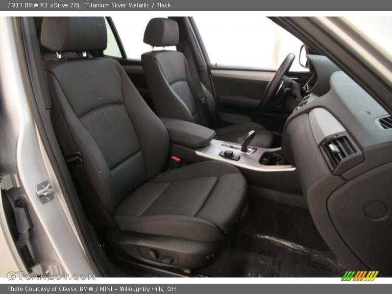 Titanium Silver Metallic / Black 2013 BMW X3 xDrive 28i