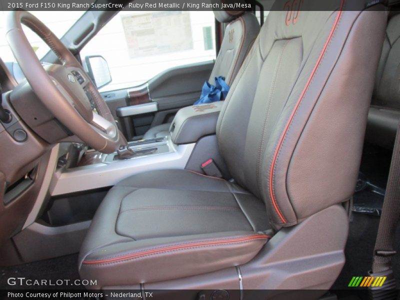  2015 F150 King Ranch SuperCrew King Ranch Java/Mesa Interior