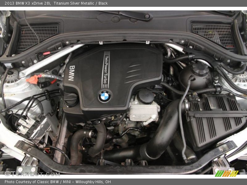Titanium Silver Metallic / Black 2013 BMW X3 xDrive 28i