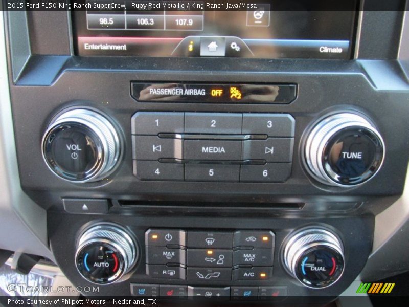 Ruby Red Metallic / King Ranch Java/Mesa 2015 Ford F150 King Ranch SuperCrew