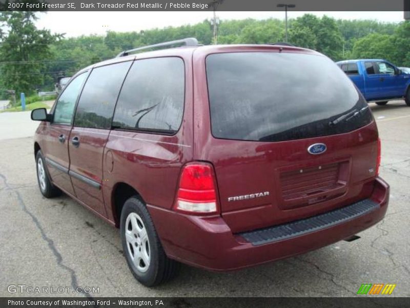 Dark Toreador Red Metallic / Pebble Beige 2007 Ford Freestar SE