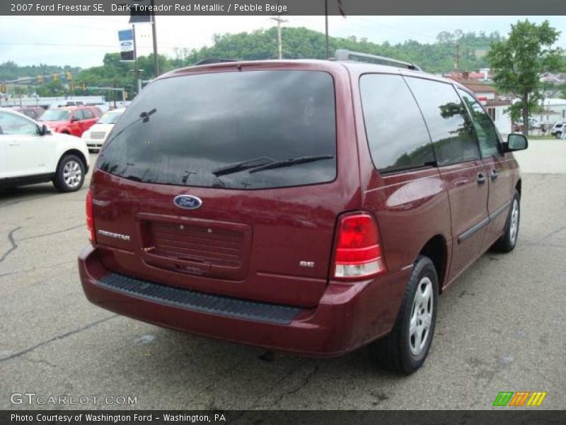 Dark Toreador Red Metallic / Pebble Beige 2007 Ford Freestar SE