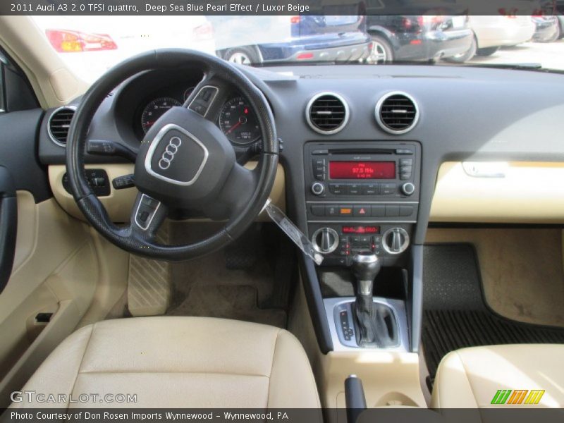 Deep Sea Blue Pearl Effect / Luxor Beige 2011 Audi A3 2.0 TFSI quattro
