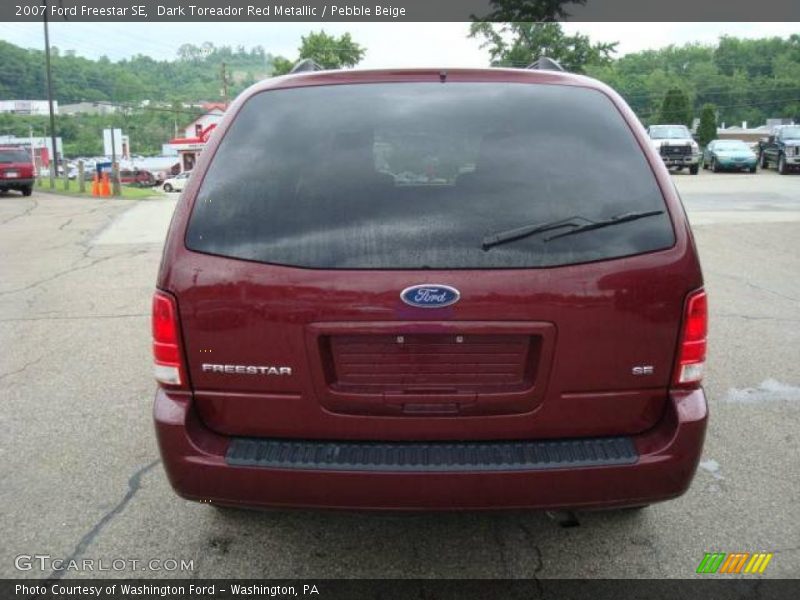Dark Toreador Red Metallic / Pebble Beige 2007 Ford Freestar SE