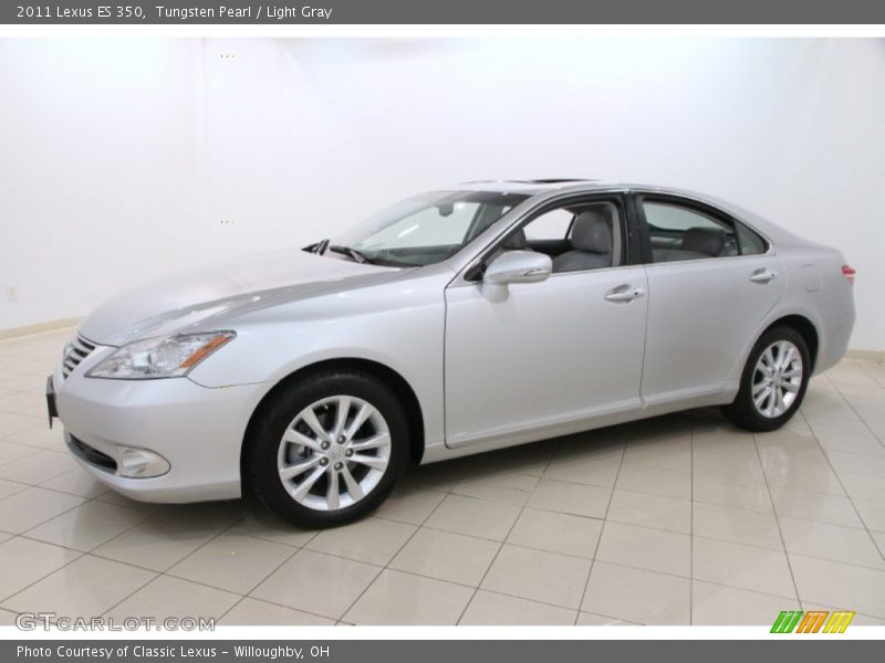 Tungsten Pearl / Light Gray 2011 Lexus ES 350