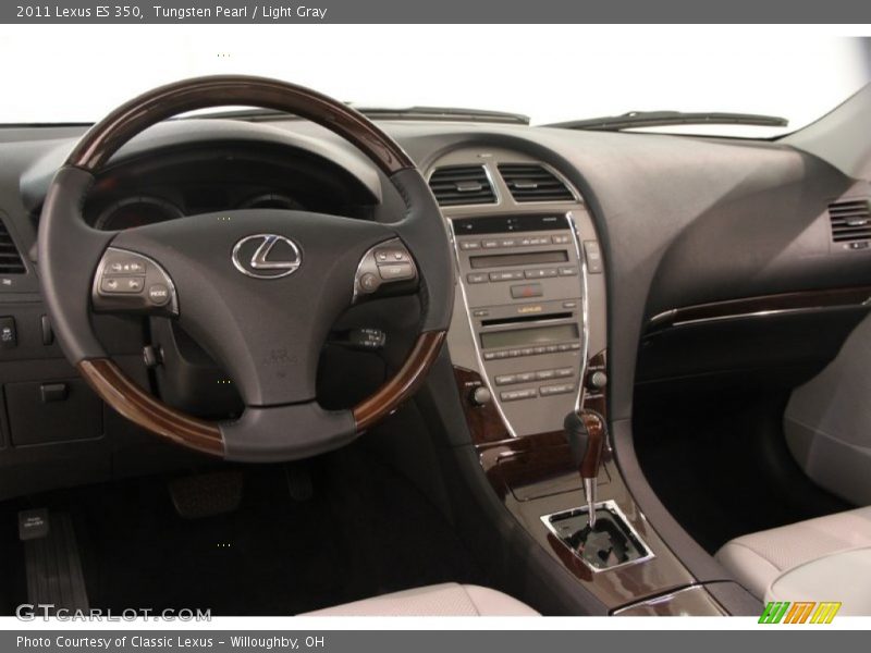 Tungsten Pearl / Light Gray 2011 Lexus ES 350