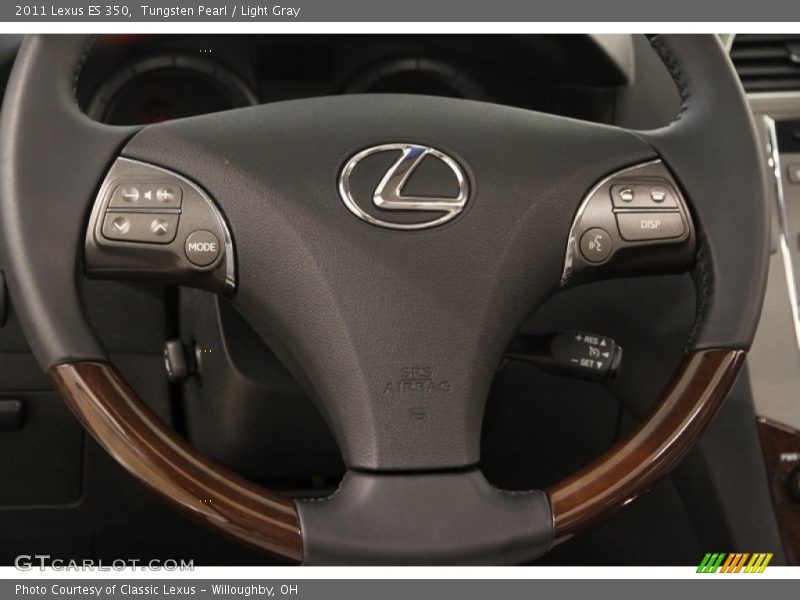 Tungsten Pearl / Light Gray 2011 Lexus ES 350