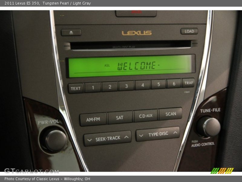 Tungsten Pearl / Light Gray 2011 Lexus ES 350