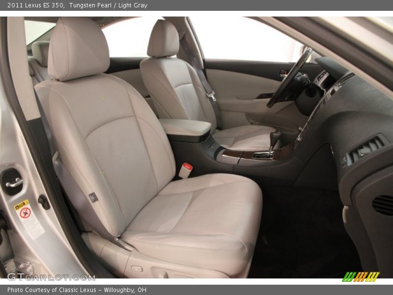 Tungsten Pearl / Light Gray 2011 Lexus ES 350