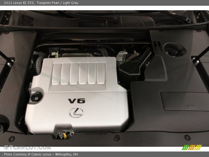 Tungsten Pearl / Light Gray 2011 Lexus ES 350