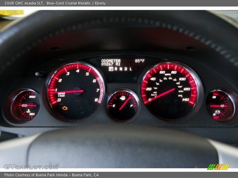 Blue-Gold Crystal Metallic / Ebony 2008 GMC Acadia SLT