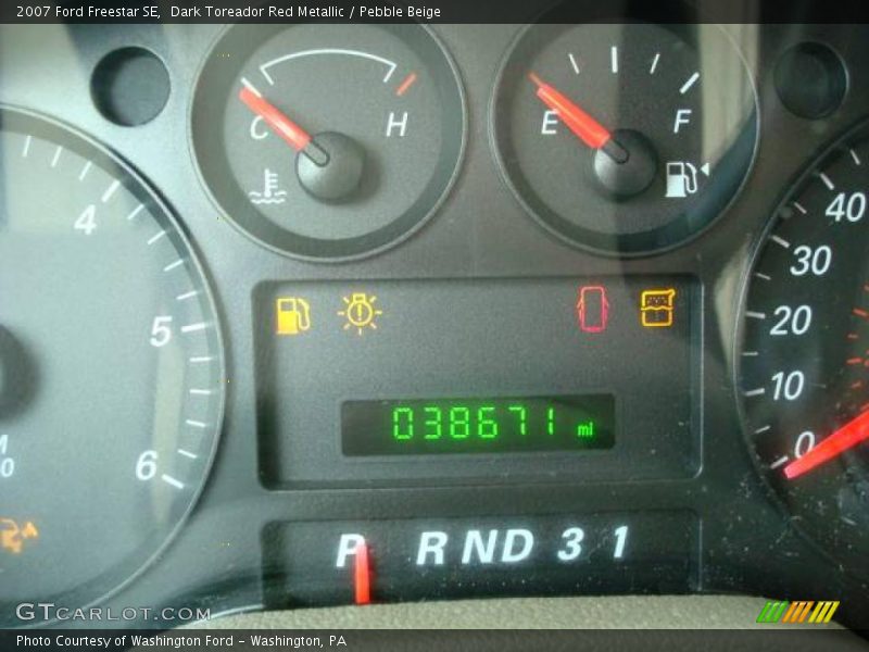 Dark Toreador Red Metallic / Pebble Beige 2007 Ford Freestar SE