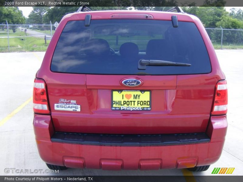Redfire Metallic / Stone 2008 Ford Escape XLT