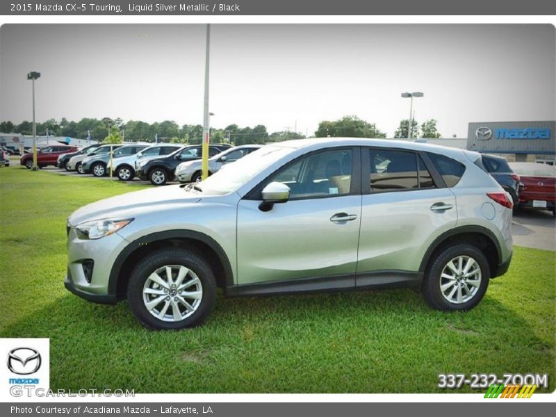 Liquid Silver Metallic / Black 2015 Mazda CX-5 Touring