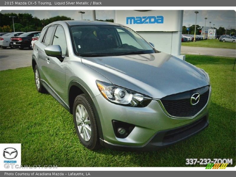 Liquid Silver Metallic / Black 2015 Mazda CX-5 Touring