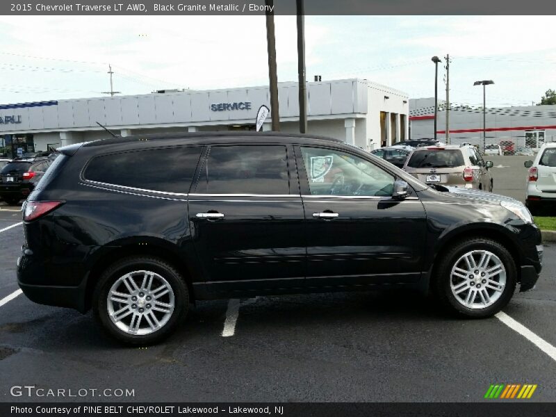 Black Granite Metallic / Ebony 2015 Chevrolet Traverse LT AWD