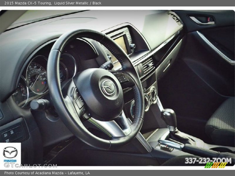 Liquid Silver Metallic / Black 2015 Mazda CX-5 Touring