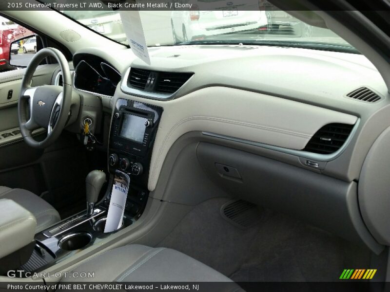 Black Granite Metallic / Ebony 2015 Chevrolet Traverse LT AWD