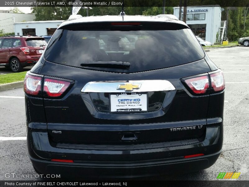 Black Granite Metallic / Ebony 2015 Chevrolet Traverse LT AWD