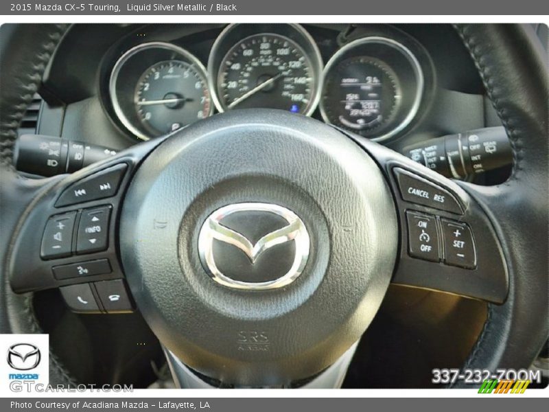Liquid Silver Metallic / Black 2015 Mazda CX-5 Touring