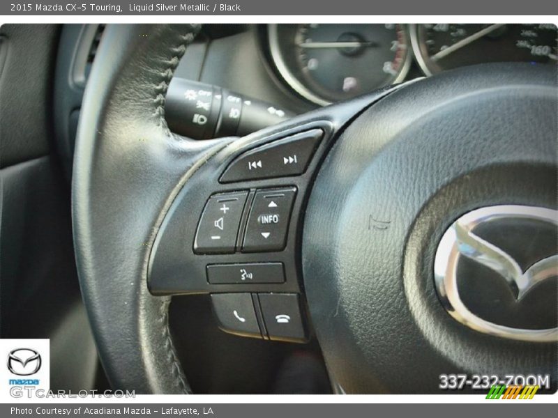 Liquid Silver Metallic / Black 2015 Mazda CX-5 Touring