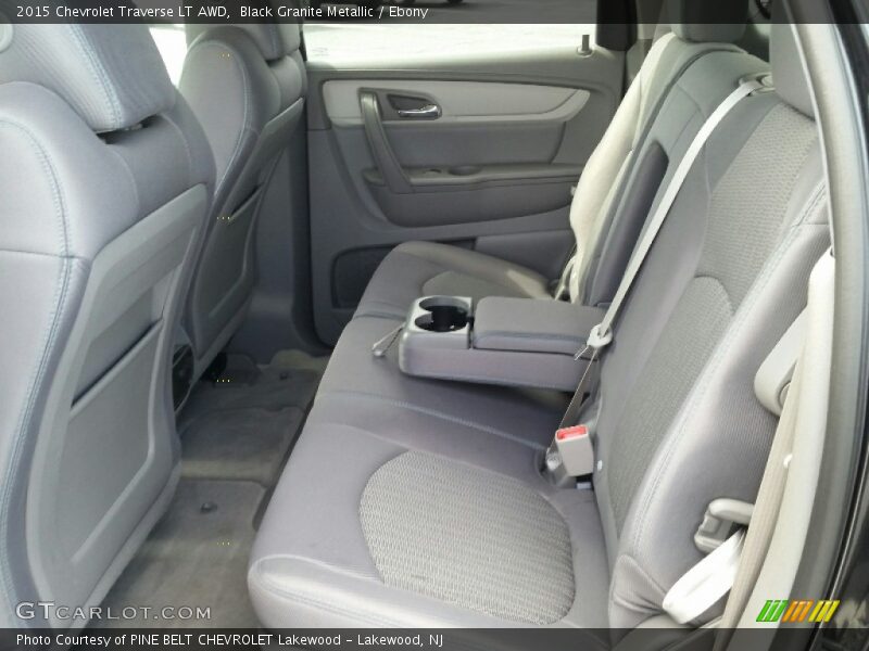 Black Granite Metallic / Ebony 2015 Chevrolet Traverse LT AWD