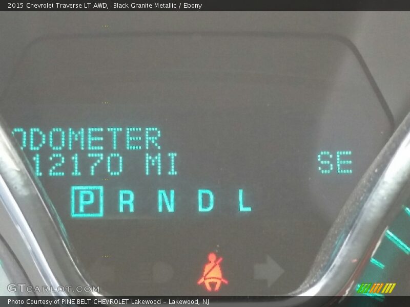 Black Granite Metallic / Ebony 2015 Chevrolet Traverse LT AWD