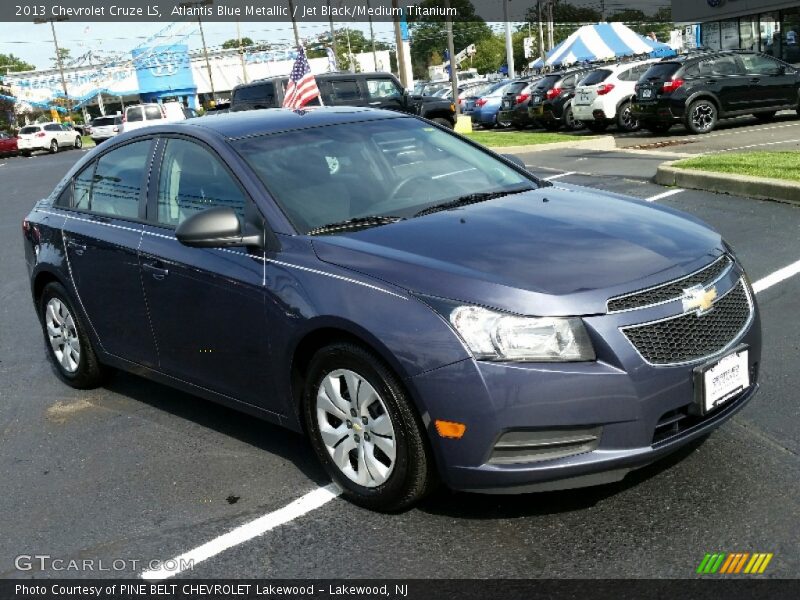 Atlantis Blue Metallic / Jet Black/Medium Titanium 2013 Chevrolet Cruze LS