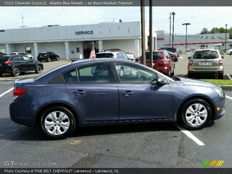 Atlantis Blue Metallic / Jet Black/Medium Titanium 2013 Chevrolet Cruze LS