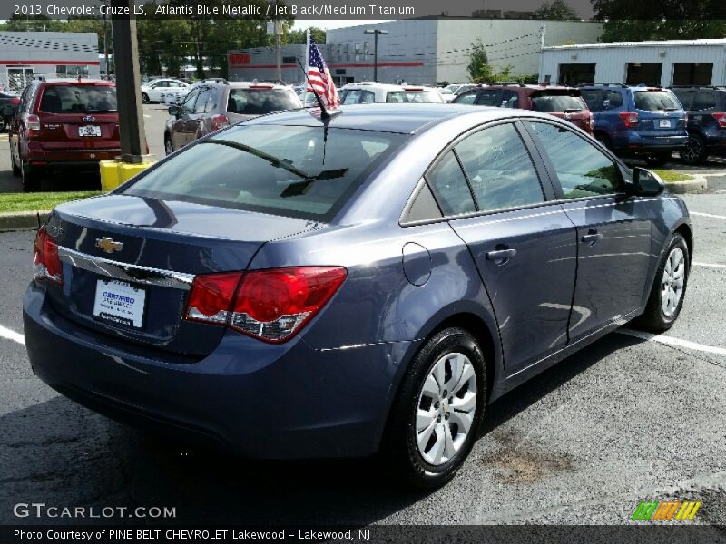 Atlantis Blue Metallic / Jet Black/Medium Titanium 2013 Chevrolet Cruze LS