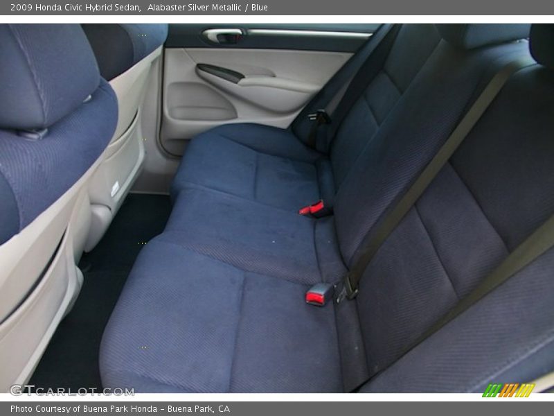 Alabaster Silver Metallic / Blue 2009 Honda Civic Hybrid Sedan