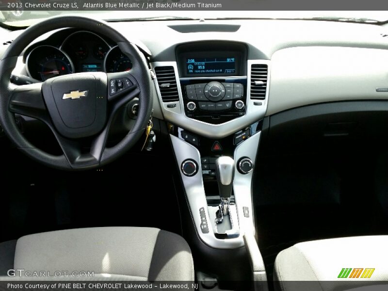 Atlantis Blue Metallic / Jet Black/Medium Titanium 2013 Chevrolet Cruze LS